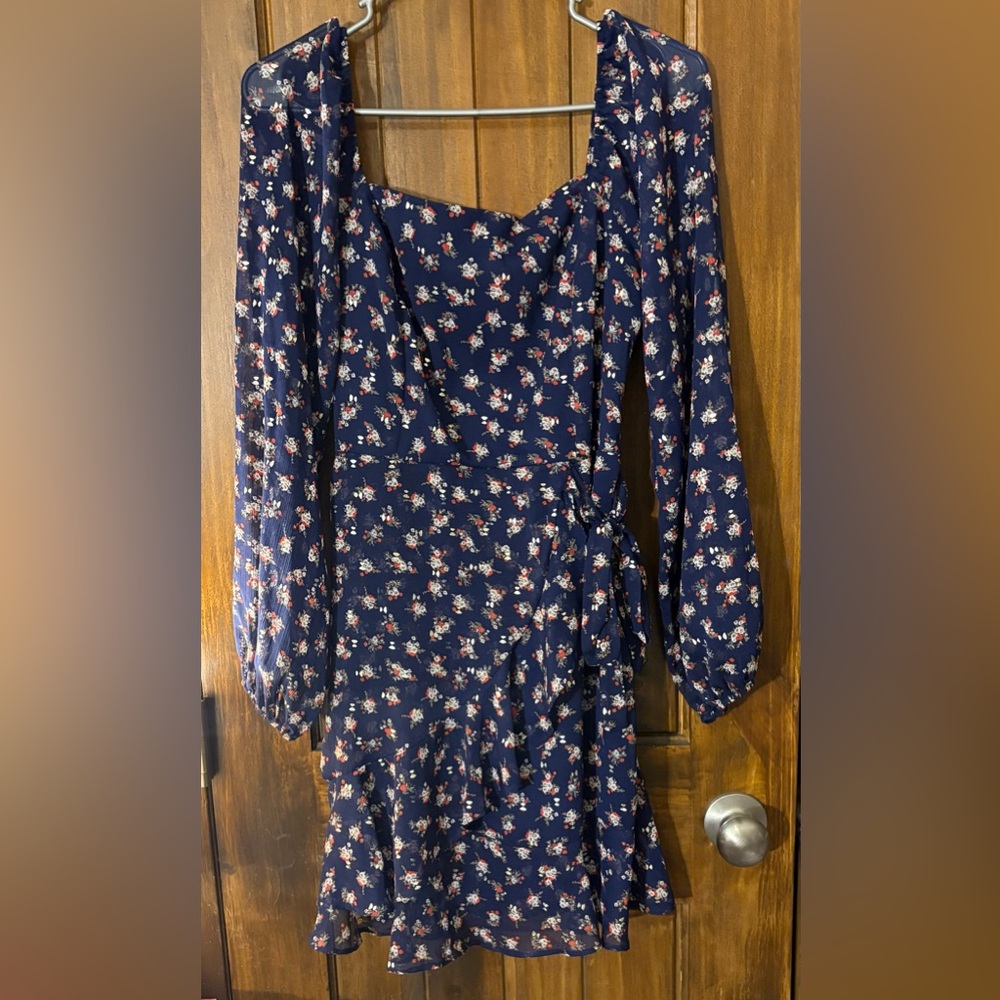 Altar’d State Floral Navy Dress